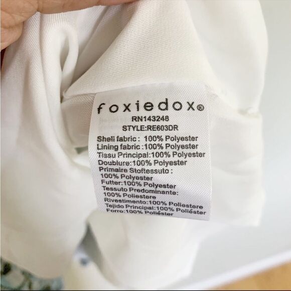 NWT foxiedox Lexie cold shoulder wrap dress in multi medium - Picture 7 of 10